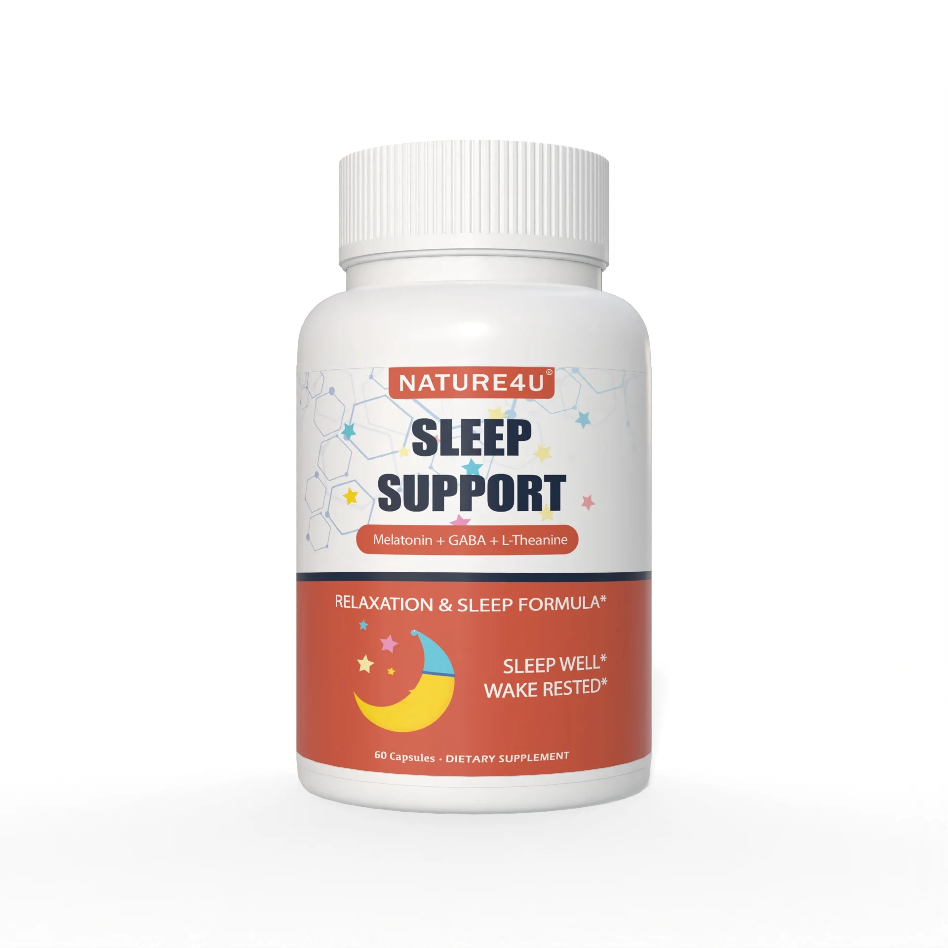 3 in 1 Sleep Aids for Adults Extra Strength, Extend Release Melatonin 5 mg, L Theanine 250 mg, GABA 250 mg, Relaxation and Sleep