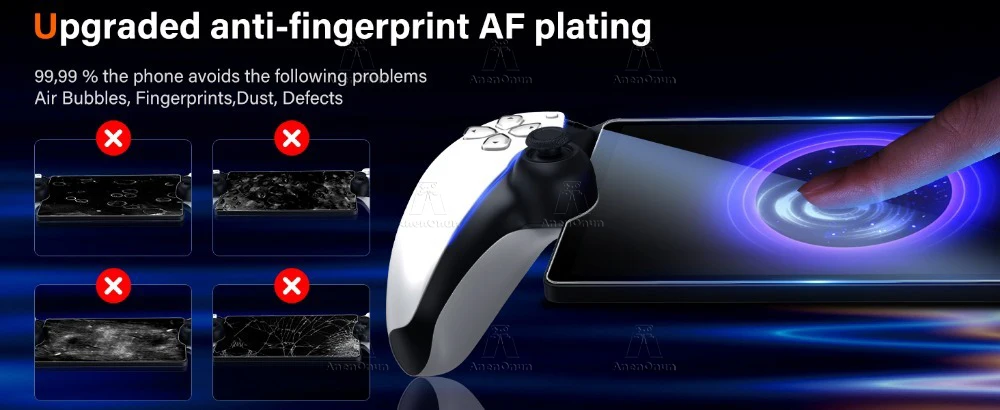 PS Portal Displayschutzfolie aus gehärtetem Glas, Härtegrad 9H, bruchsicher, kratzfest, gegen Fingerabdrücke, 2,5D Arc Edge HD, blasenfrei – Detail 4