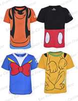 New Summer Boys and Girls Disney Mickey Mouse & Friends 3D Printed CosplayT-shirt KID/Adult Cartoon Parent-Child Top KID100-6XL