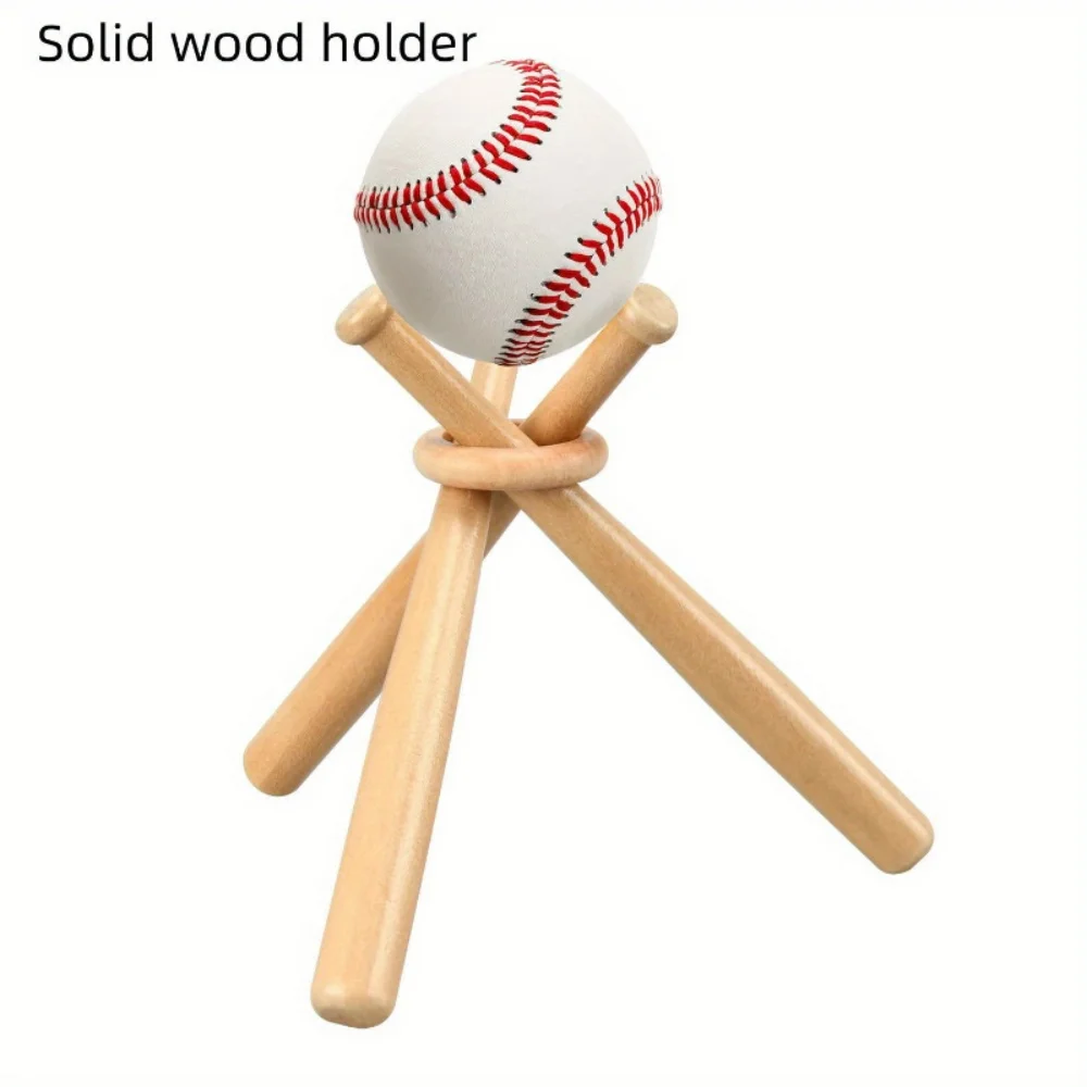 Beisbol Softball Baseball Accessories Mini Baseball Bat Display Stand Golf Tennis Ball Support Bracket DIY Triangle Base