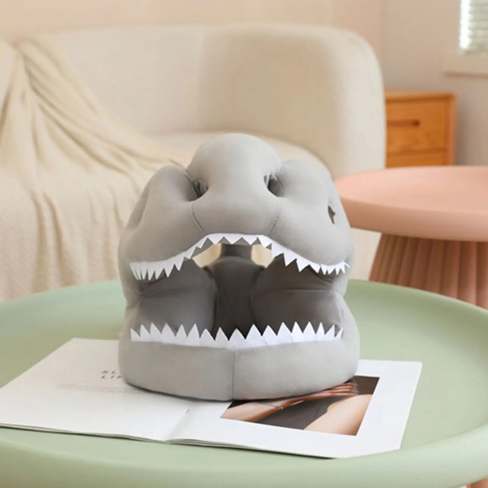 Set di costumi da scheletro di dinosauro Maschera novità per ragazzi e ragazze Accessorio per la colonna vertebrale per compleanno in maschera, Natale, Halloween