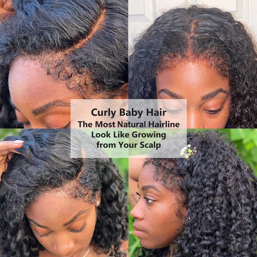 Skinlike Real HD Lace Frontal with Curly Baby Hair Pre Plucked 13x4 13x6 Lace Frontal Human Hair Melt Skins 5x5 HD Lace Closure