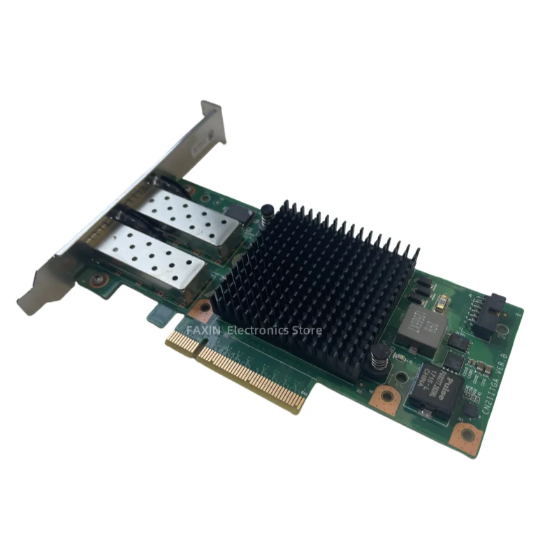 For Intel X520-DA2 E10G42BTDA SR2 82599ES SP310 Dual Optical Port 10G Gigabit Fiber Optic Network Card SFP+AOC FAXIN Server