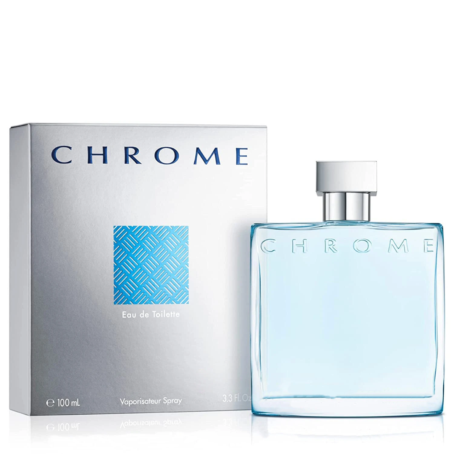 

Chrome Eau de Toilette – Men's Fresh Aquatic Cologne, Classic Summer Beach Scent for Daily Wear, 3.4 fl oz