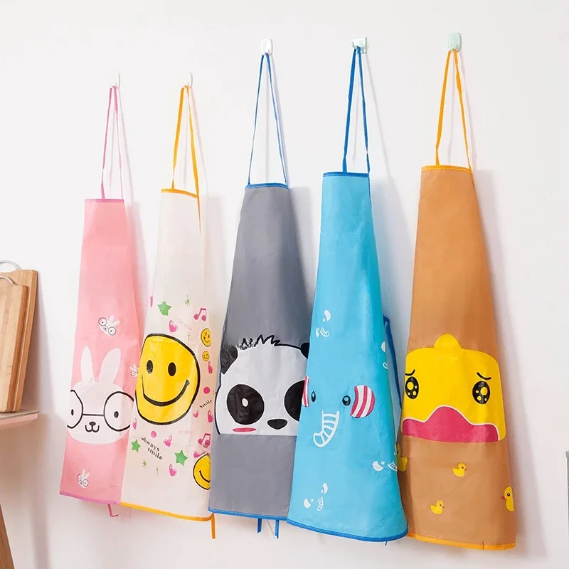 Tabliers Panda pour enfants, imperméables, 50x70cm, bavoir pour barbecue, tablier de cuisine pour femmes, cuisson, Restaurant, vêtements de travail, outils de nettoyage