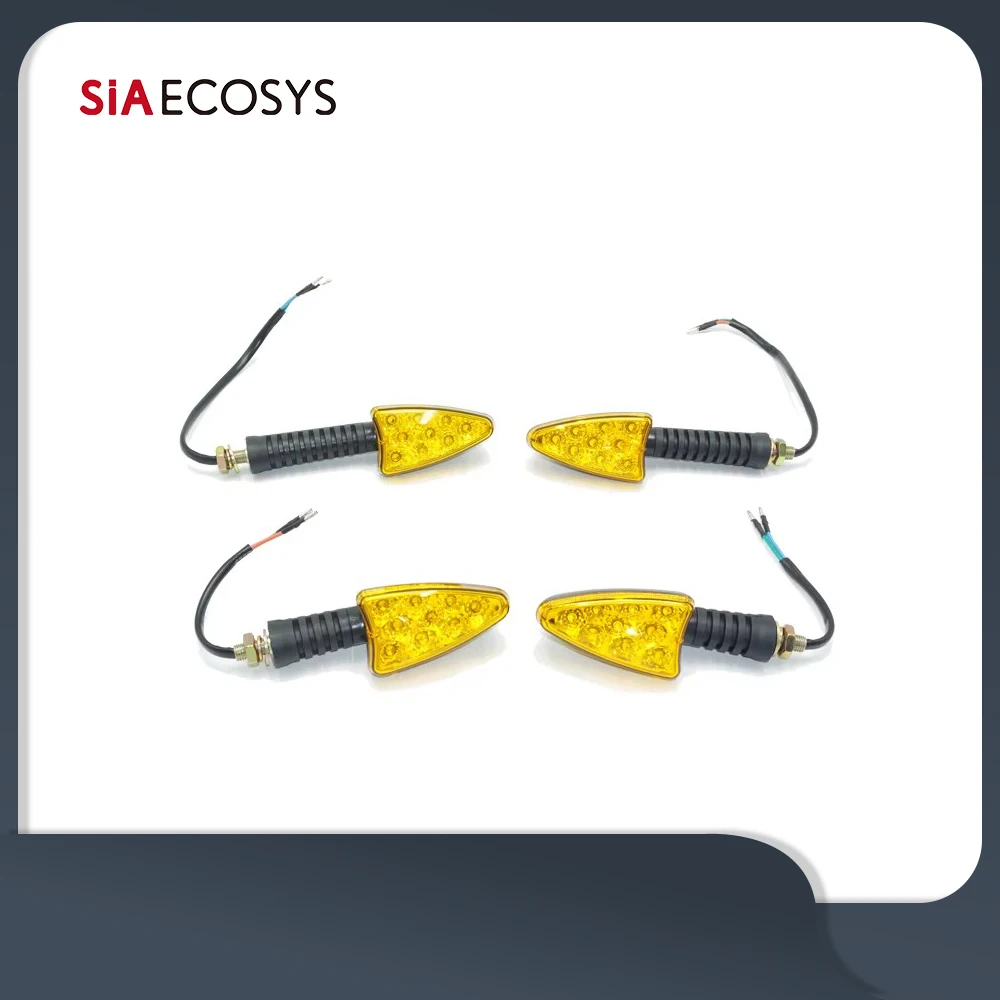 

2PCS LED Turn Signal Lights, 12V Universal Flasher for Motorcycle Scooter ATV, Easy Install