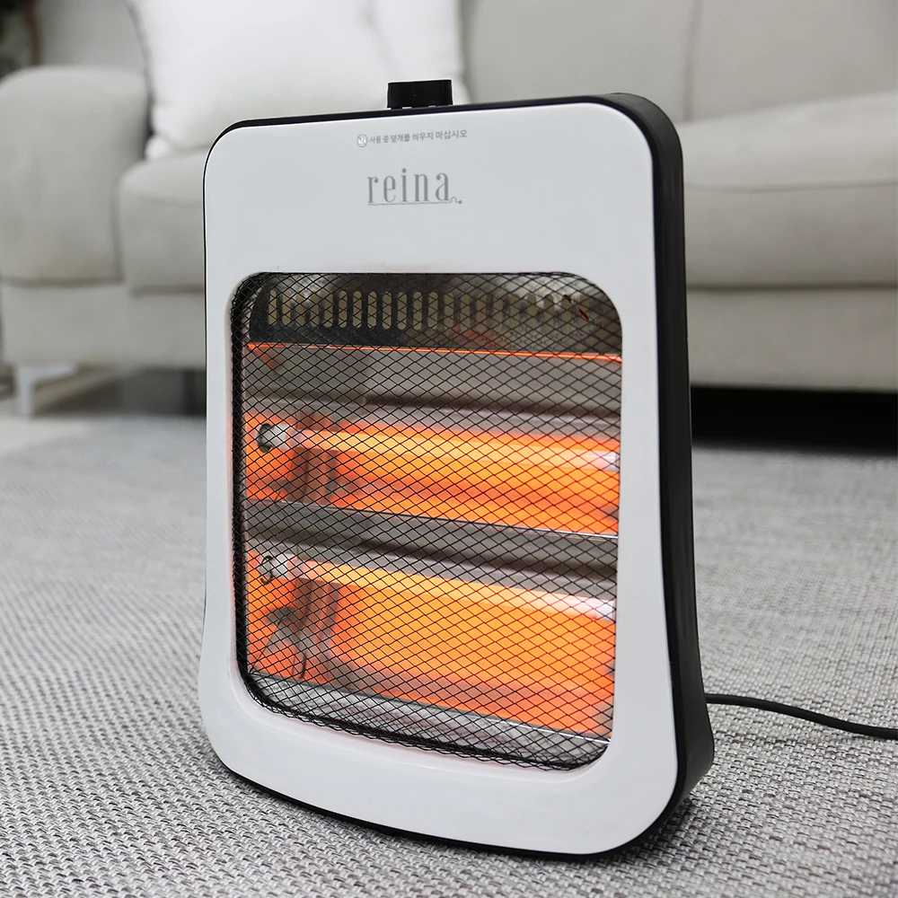 Reina-calentador de tubo de cuarzo RH-2309, estufa pequeña ajustable de 2 escalones, mini calentador personal para oficina