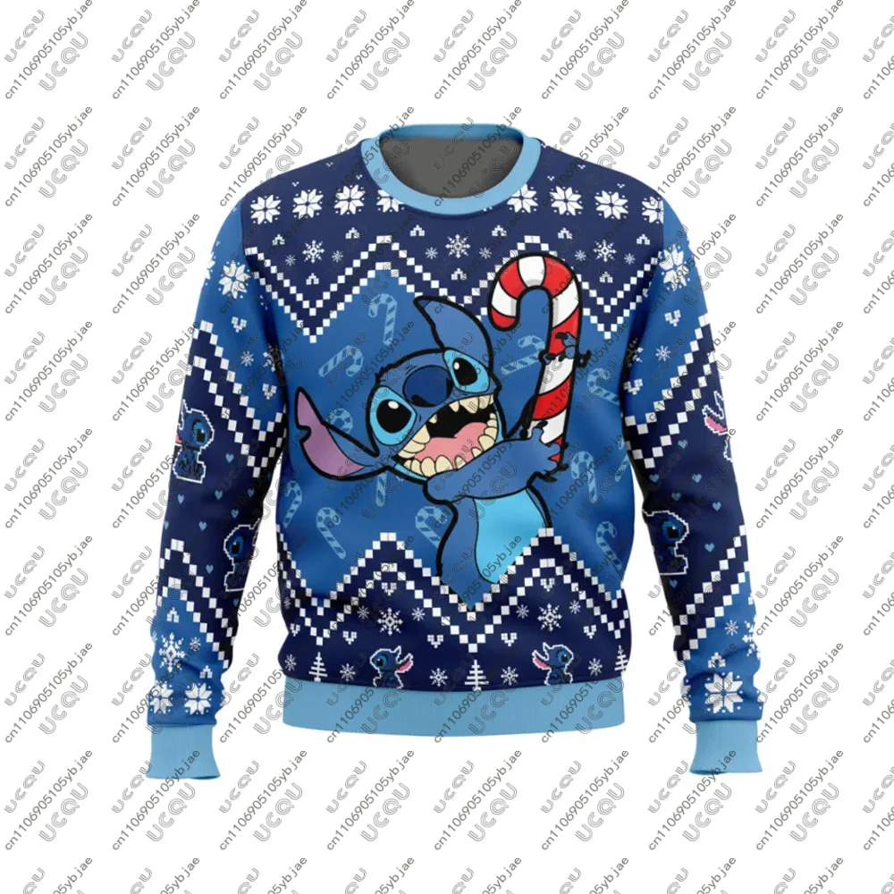 2026 هدية الرجال الاطفال الفتيات تي شيرت البلوز الفتيان أفضل L-ليلو و S-ستيتش الكبار تي شيرت هوديي Y2k عيد الميلاد عيد الميلاد الخريف الشتاء #4