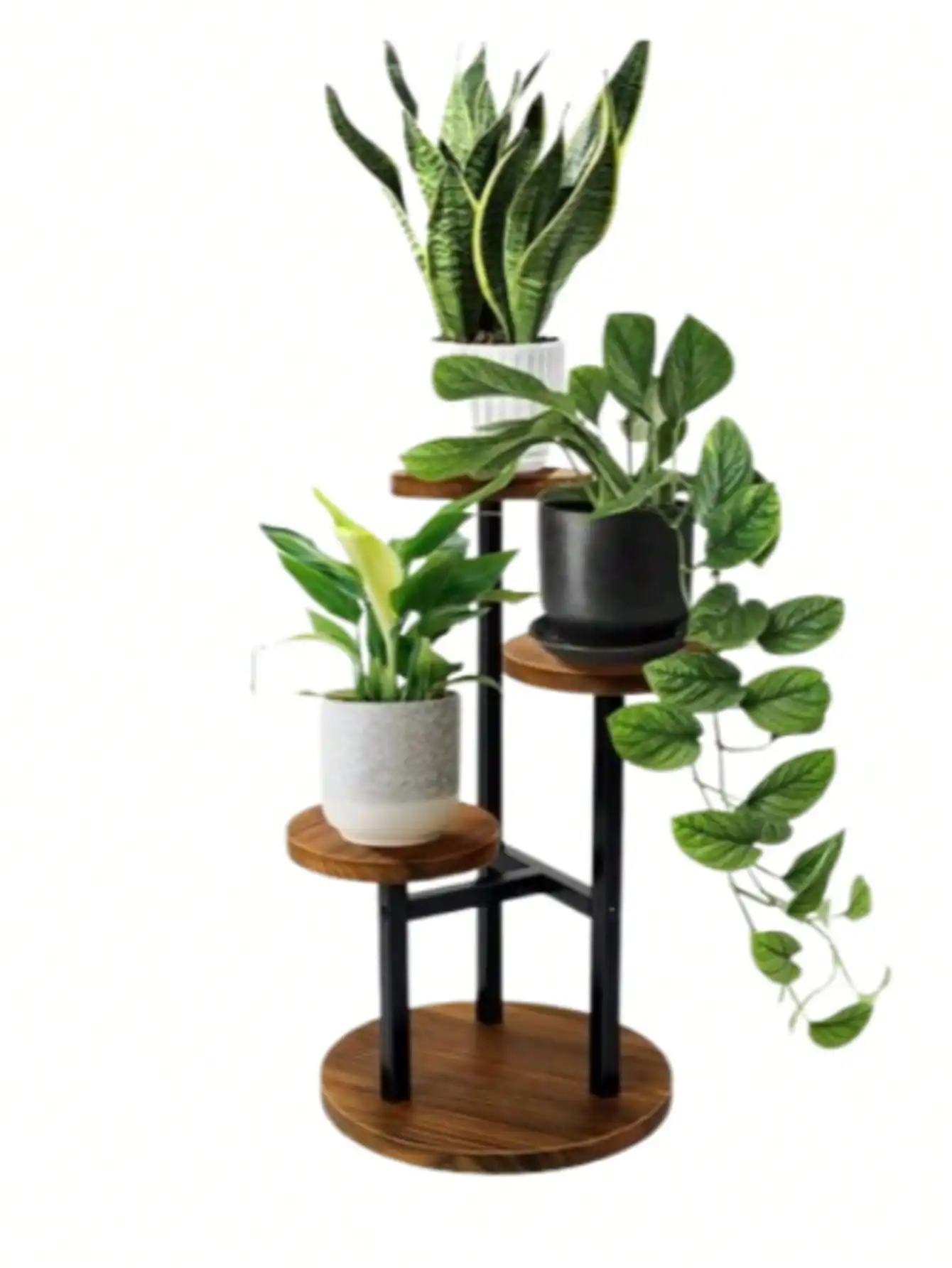 Meerlaagse bloemenstandaard voor woonkamer, balkon decoratie en succulenten planten display, tuin ornament van ijzer.