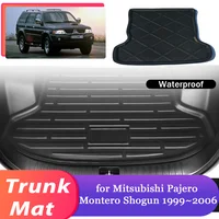 Estera de maletero de coche para Mitsubishi Pajero Montero Shogun V60 V70 1999 ~ 2006, almohadilla de carga impermeable, cubierta de revestimiento, accesorios de alfombra