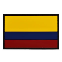 The Republic of Colombia Flag PVC Armband Rubber Patch Clothing Personality Accessories