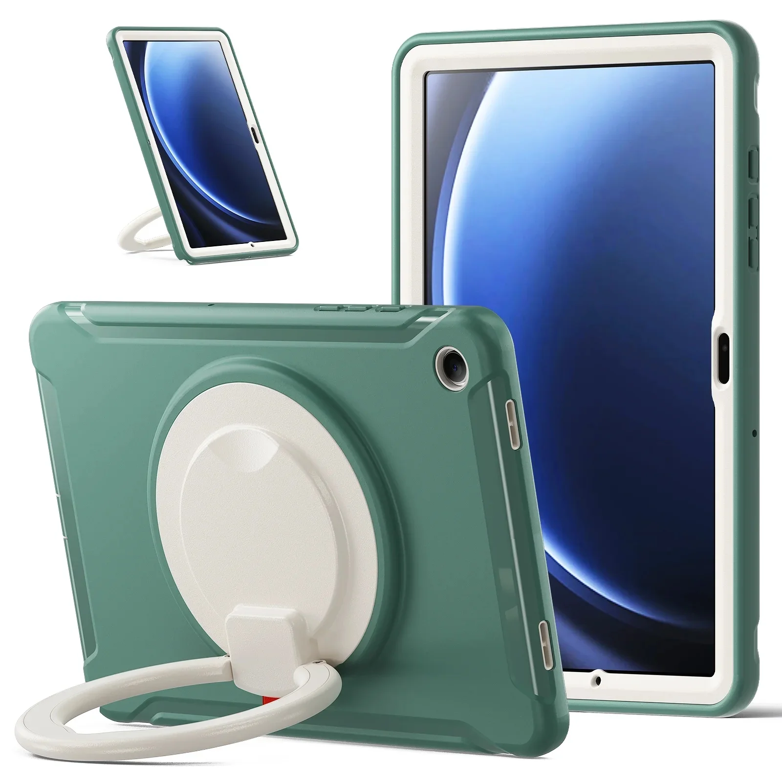 Etui z podstawką do Samsung Tab A11 A9 Plus SM-X230 X236 X210 X216 A8 10.5 X200 X205 A7 10.4 T500 T505 S5E SM-T720 T725, obudowa TPU+PC — zdjęcie produktu 7