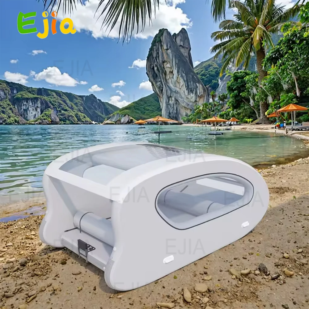 在庫 E-カタマラン パーティー ラウンジ ELECTRICAT 太陽光発電の楽しい動力カタマラン クルージング ポンツーン 折りたたみ式ソーラー ハウス ボート湖用