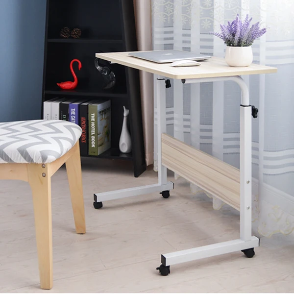 Wood Height adjustable portable side table 800 bed Chopa notebook desk table