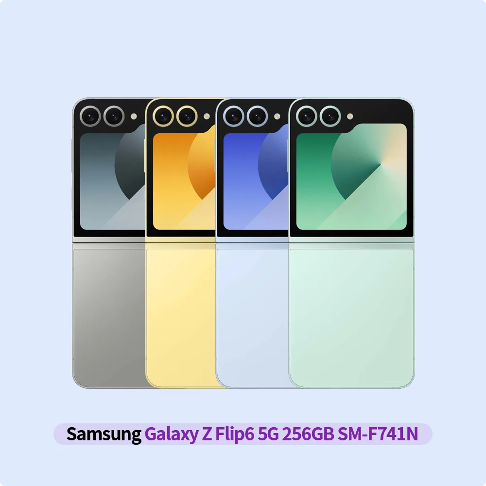 Samsung Galaxy Z Flip 6 256 GB Sm-F741N Ausstellungstelefonbox Original entsperrtes Telefon
