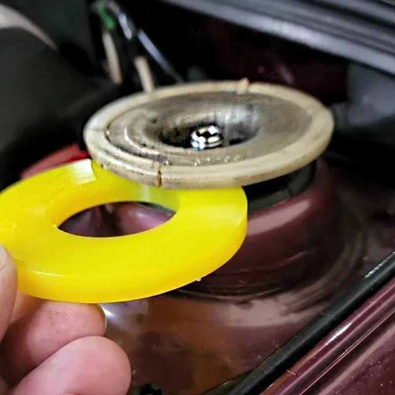 Amortisseurs de douille en caoutchouc pour silencieux, 1/2 pièces, support de tour de jambe de force avant universel, Suspension, rondelle de roulement absorbant les chocs