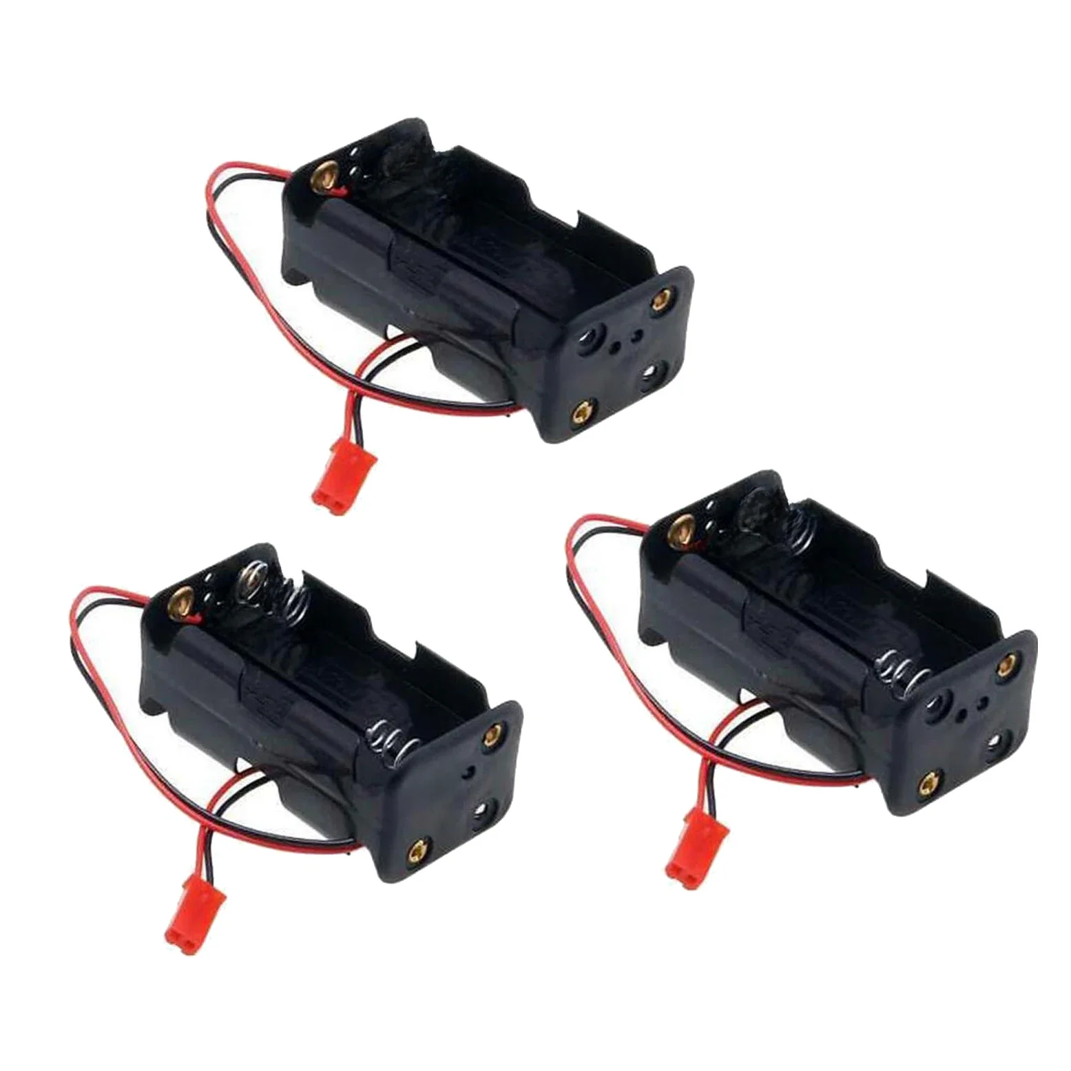3 pièces 02070 4 cellules AA batterie conteneur support de boîtier Pack boîte JST prise récepteur pour HSP Redcat 1/8 1/10 RC Nitro puissance voiture camion