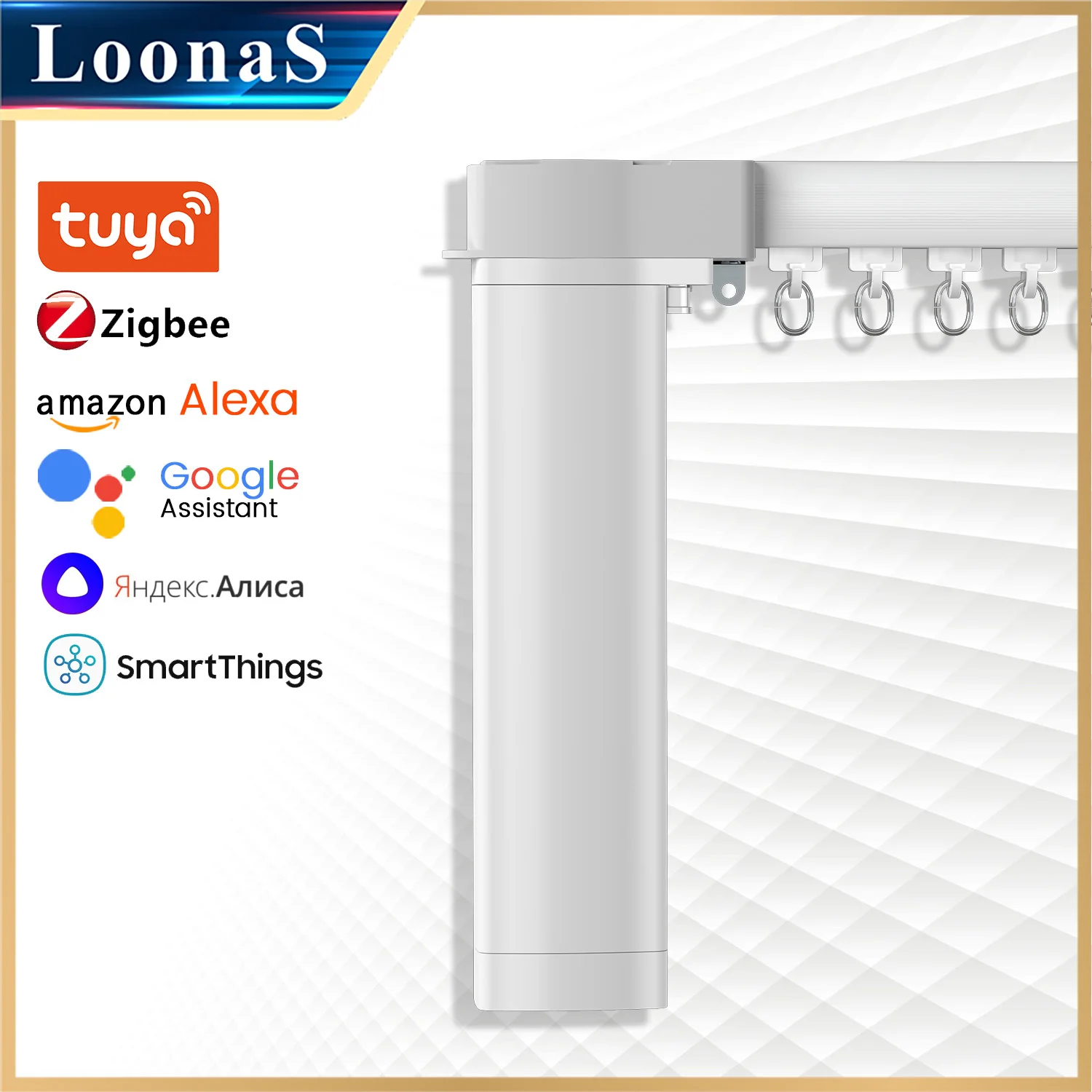 

Electric Cornice 3rd G Shorter Tuya Zigbee Smart Curtain Motor Automatic System Eaves Support Alexa Google Assistant Smartthings