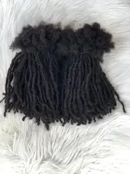 8-26 Inch Handmade Loc Extensions Hair Braids Raw Vietnamese Afro Fully Human Hair 10 Strands 0.4cm 0.6cm 0.8cm For Women/Men