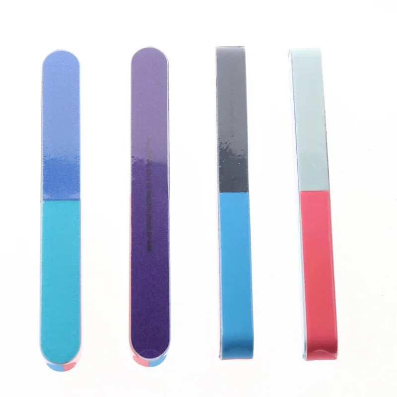 Ensemble de limes à ongles, 4 côtés, 7 en 1, outils de beauté pour nail art