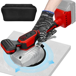 Brushless Tile Vibration Leveling Machine 8 Adjustable Speed Digital Display Cordless Tiler Vibrator for Milwaukee (No Battery)