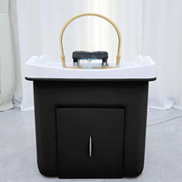 Head Spa Shampoo Chair Hair Salon Portable Small Hair Washing Station Chair Move Therapy Lettino Massaggio Furniture MQ50SC