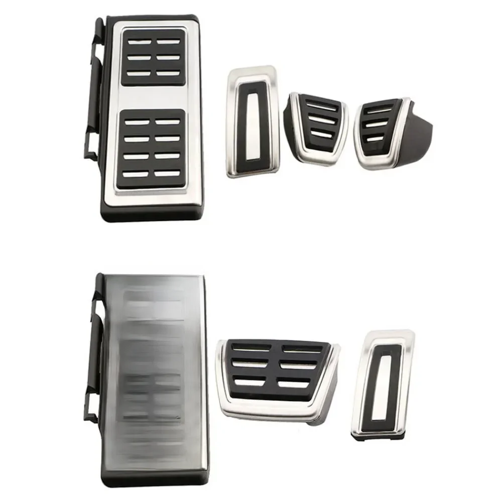 LHD Rvs Auto Pedalen voor Audi Q2 2016-2024 A3 8V 2013-2019 Gas Rem voetsteun Pedaal Pad Cover Accessoires - afbeelding 2