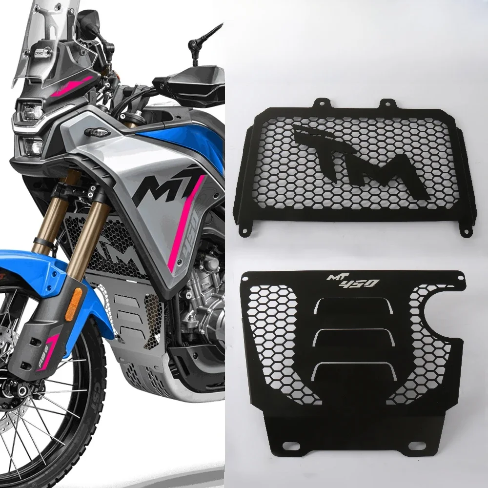 Nowość dla CFMOTO 450MT MT450 450 MT 450 2023-UP silnik motocykla zbiornik wody chłodnica Grill chłodnica oleju osłona ochronna pokrywa — 2