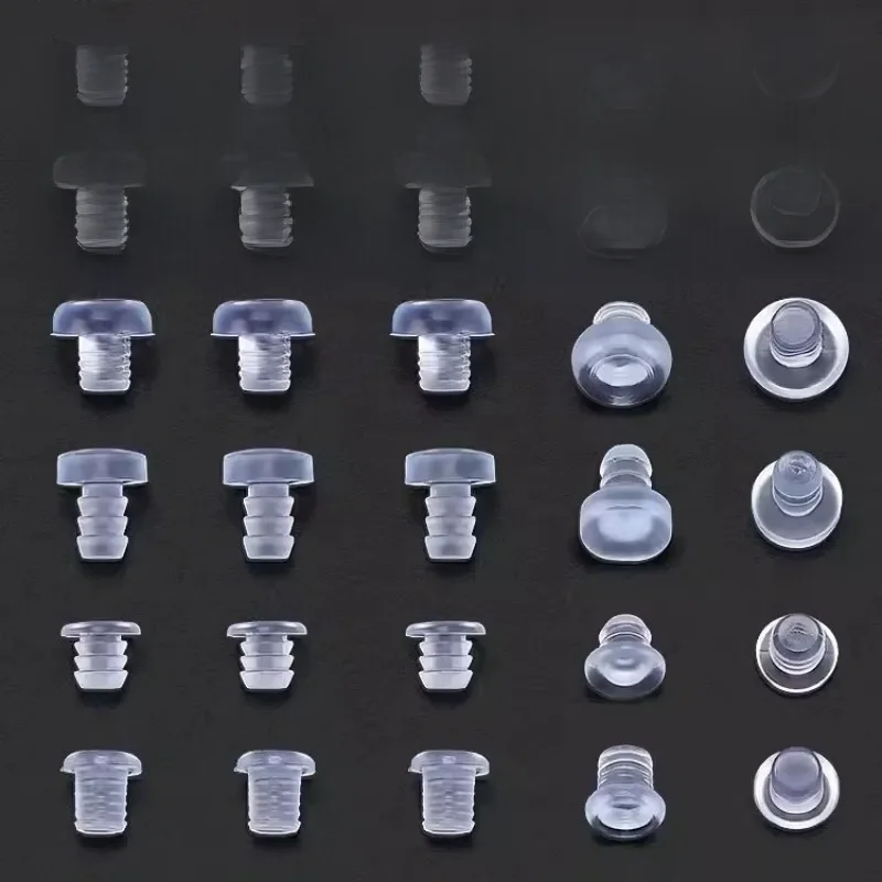 Pare-chocs de meubles intégrés en caoutchouc transparent, 20 pièces, pieds de Table et de chaise, coussinet coulissant inférieur, protection de sol, accessoires antichoc