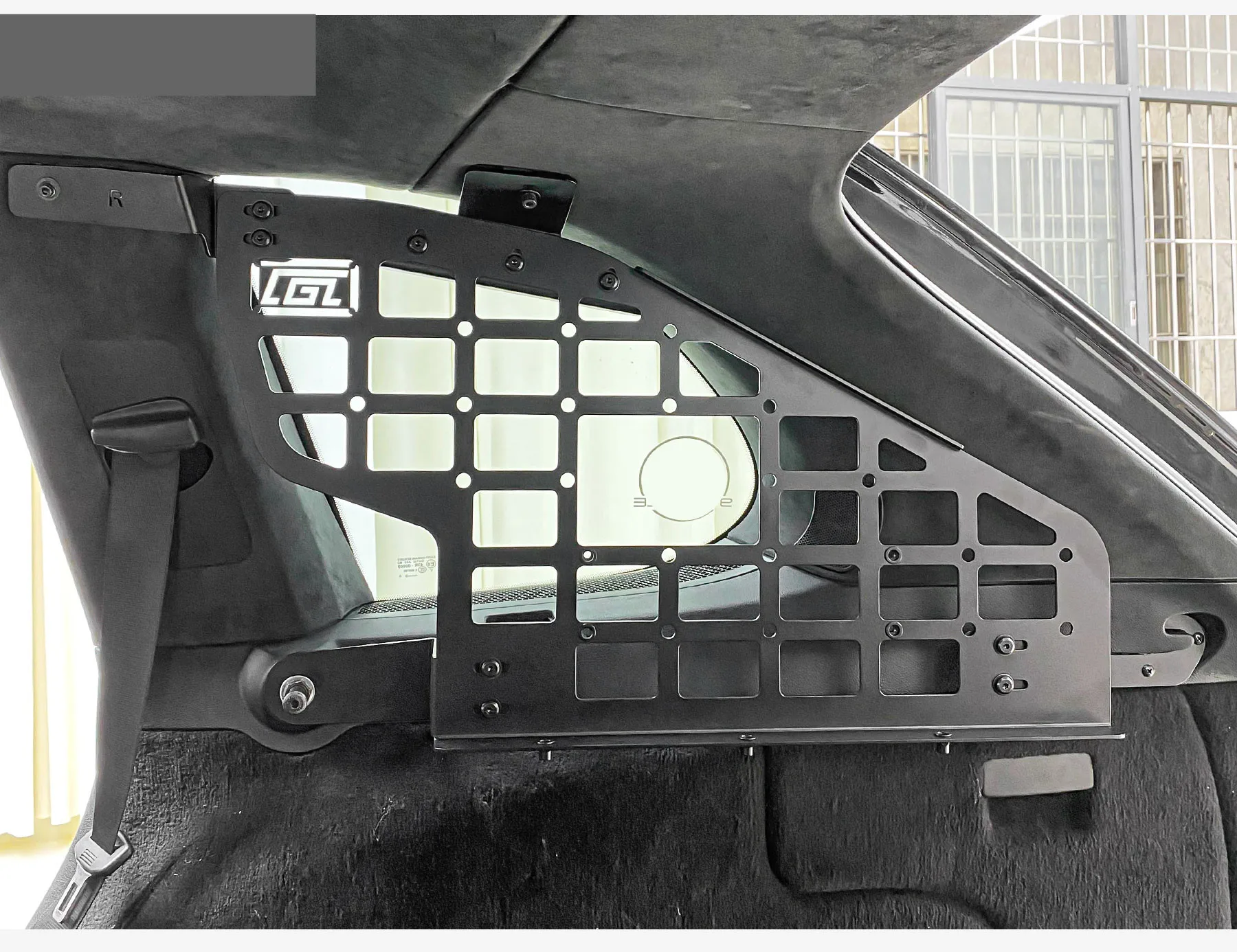 For Porsche Cayenne 2002-2009 Side Window Shelf Car Rear Trunk Debris Rack Bracket Storage Molle panel