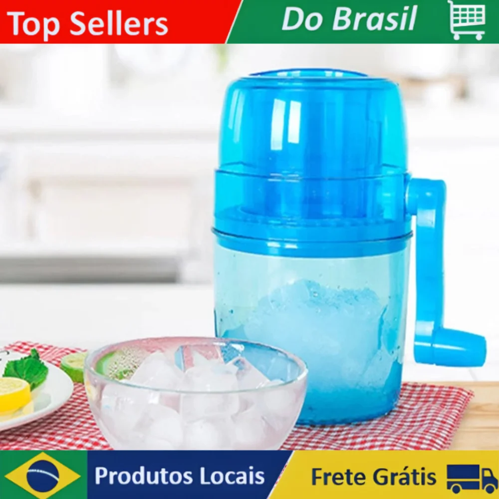 Triturador de gel Manual, Moedor para Raspadinha e Bebidas, Ideal para coquetas y Bebidas Geladas