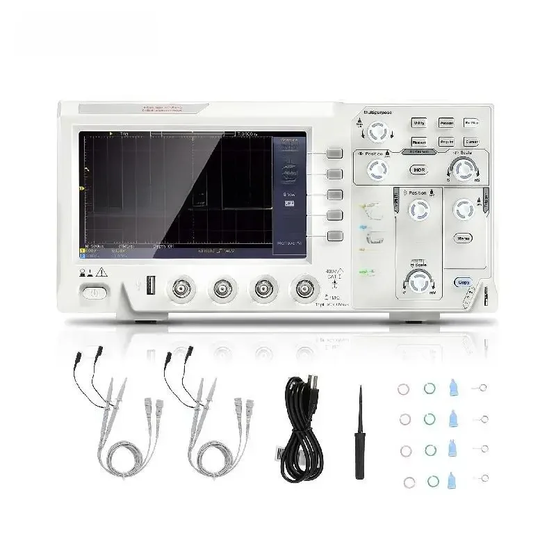 VEVOR Handheld Oszilloskop Digital Multimeter 4 Kanäle 100 MHz Bandbreite 1 GS/S High Sampling