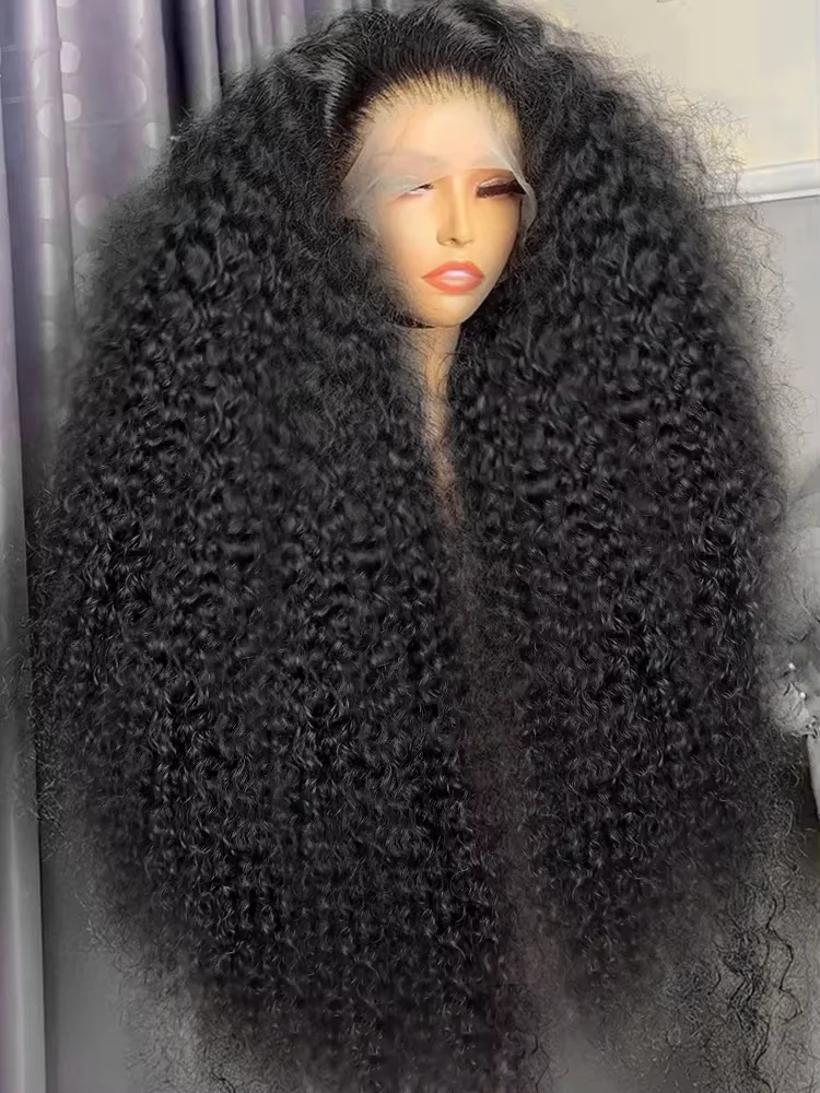 Royal 300 % HD Curly 30 36 Zoll Lose Tiefe Welle 13X6 Spitze Frontal Echthaar Perücken 13X4 Transparent Spitze Front Brasilianische Remy Perücke