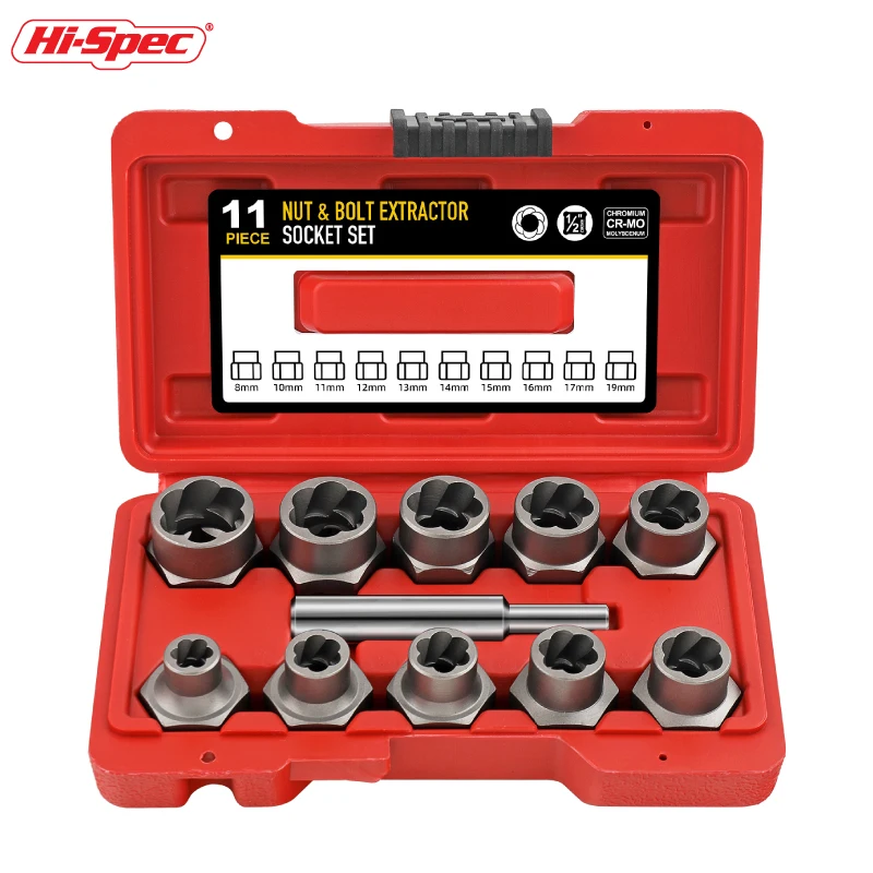 Hi-Spec 33PC 1/4 and 3/8 Counterbite Socket Set Hand Tool Sets Car Repair Tool Kit Wrench Set Socket Ratchet Screwdriver Bits