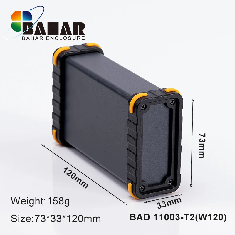 Aluminum Enclosure Wire Junction Box Instrument Shell Battery Case Model BAD11003 DIY Amplifier Enclosure Power Supply Box