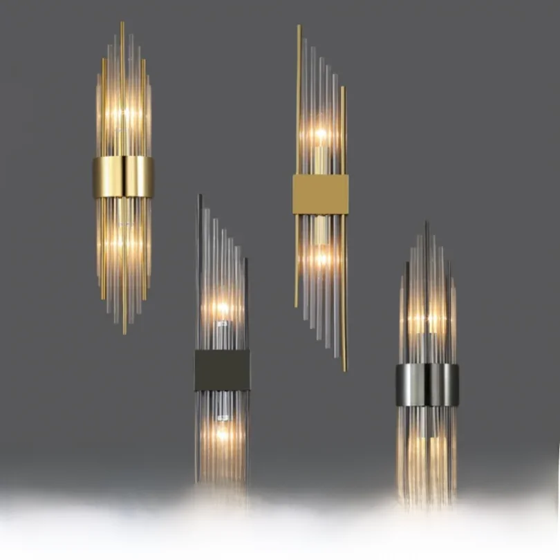 Moderne Wandlampen für Schlafzimmer, Nachttisch, Hotel, Wohnzimmer, Wandleuchte, Dekoration, Hintergrundleuchten, Kristall, Flur, Treppe, LED