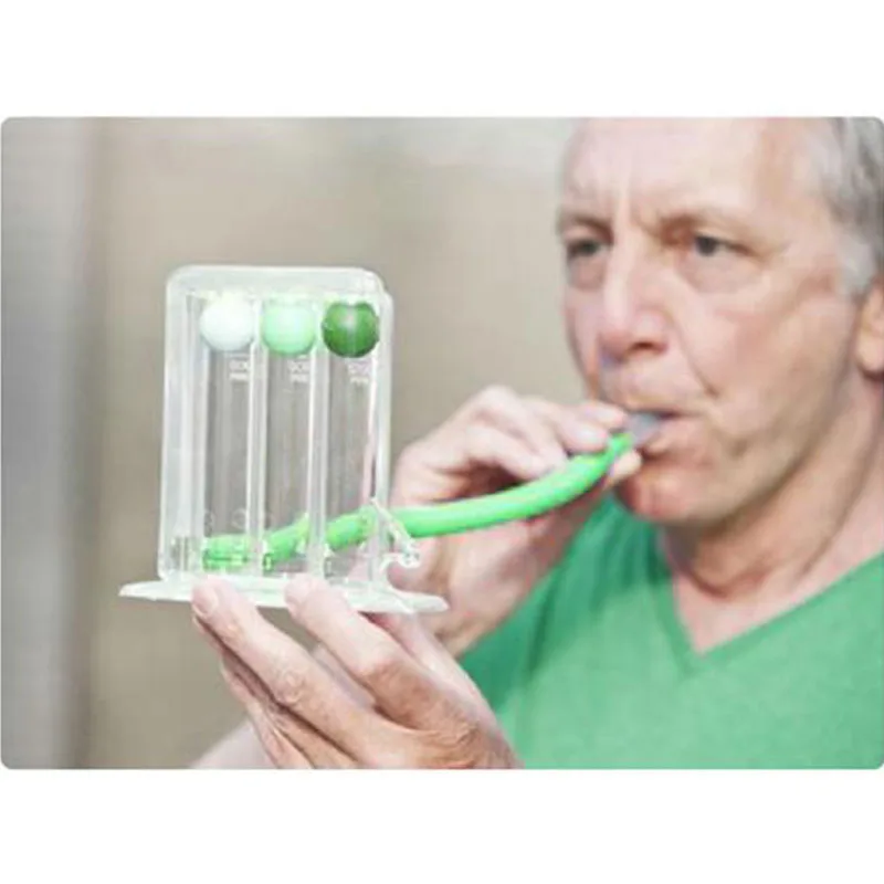 3 Balls Breathing Exerciser Lung Function Improve Trainer Respiratory Spirometry