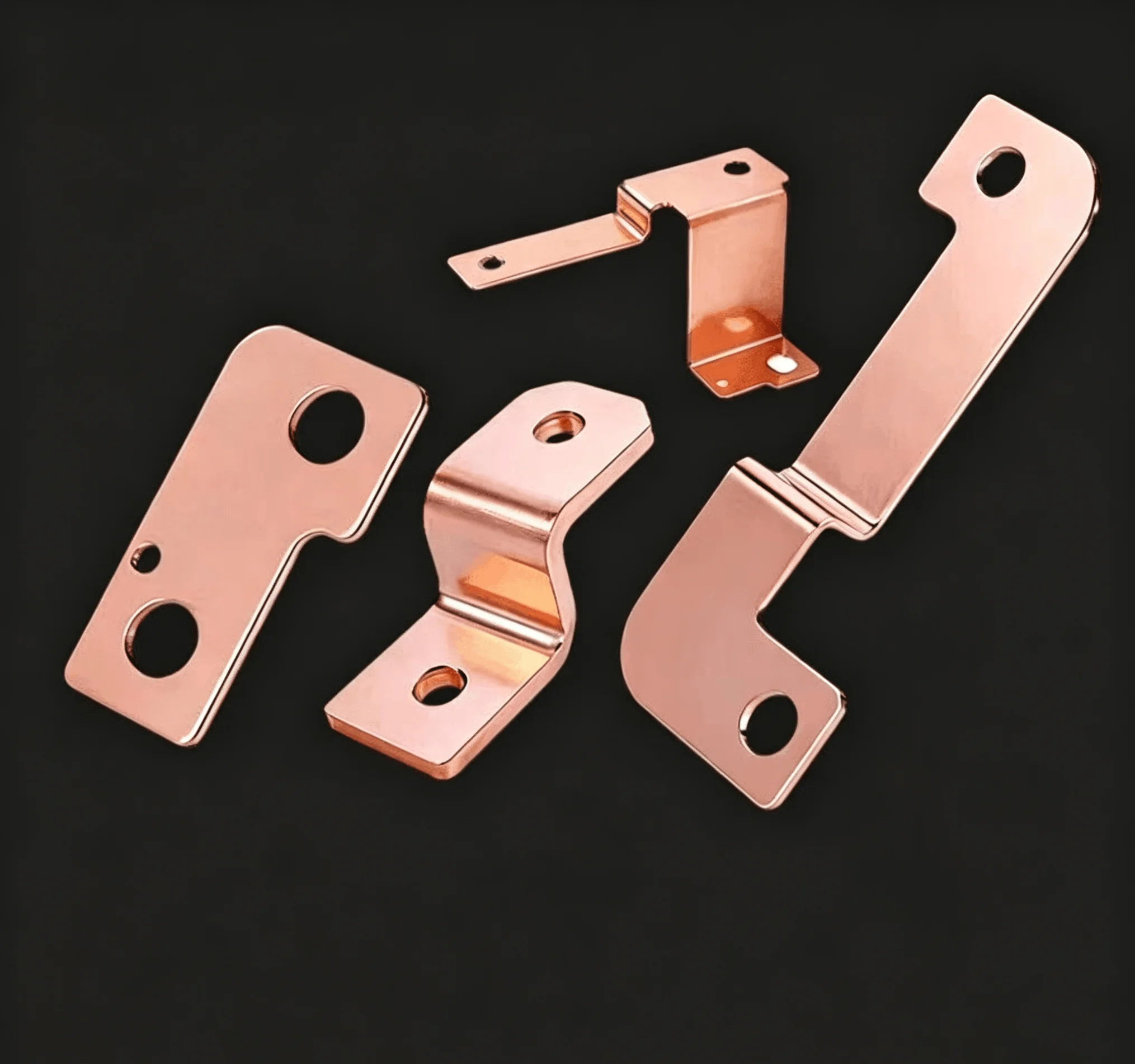 Wellgo Custom New Energy Copper Busbar, High Conductivity Solid Copper Hard Copper Bus Bar Copper Busbar