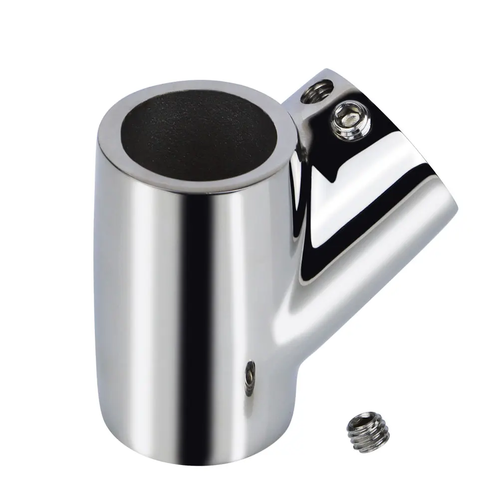 22mm/25mm/32mm Stainless Steel 316 Marine Boat Hand Rail 60 Degree Tee Fitting Yacht Dock Outdoor Awning Tube Pipe