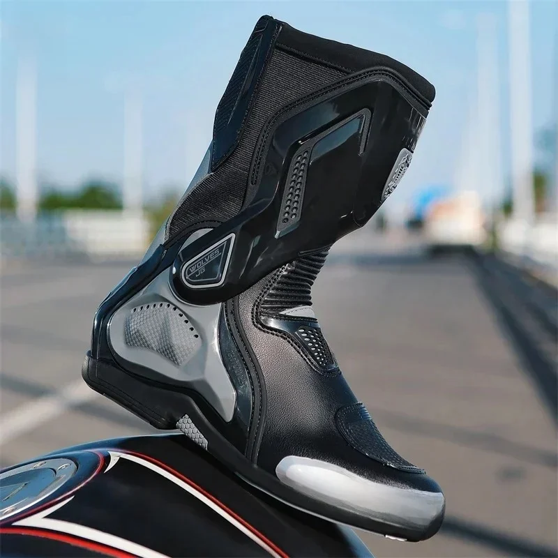 AliExpress YUYIN Motorcycle Boots Racing Off-road Shoes Creative Non-slip High-top Motorcycle Professional Waterproof Mountain Bike Boots
