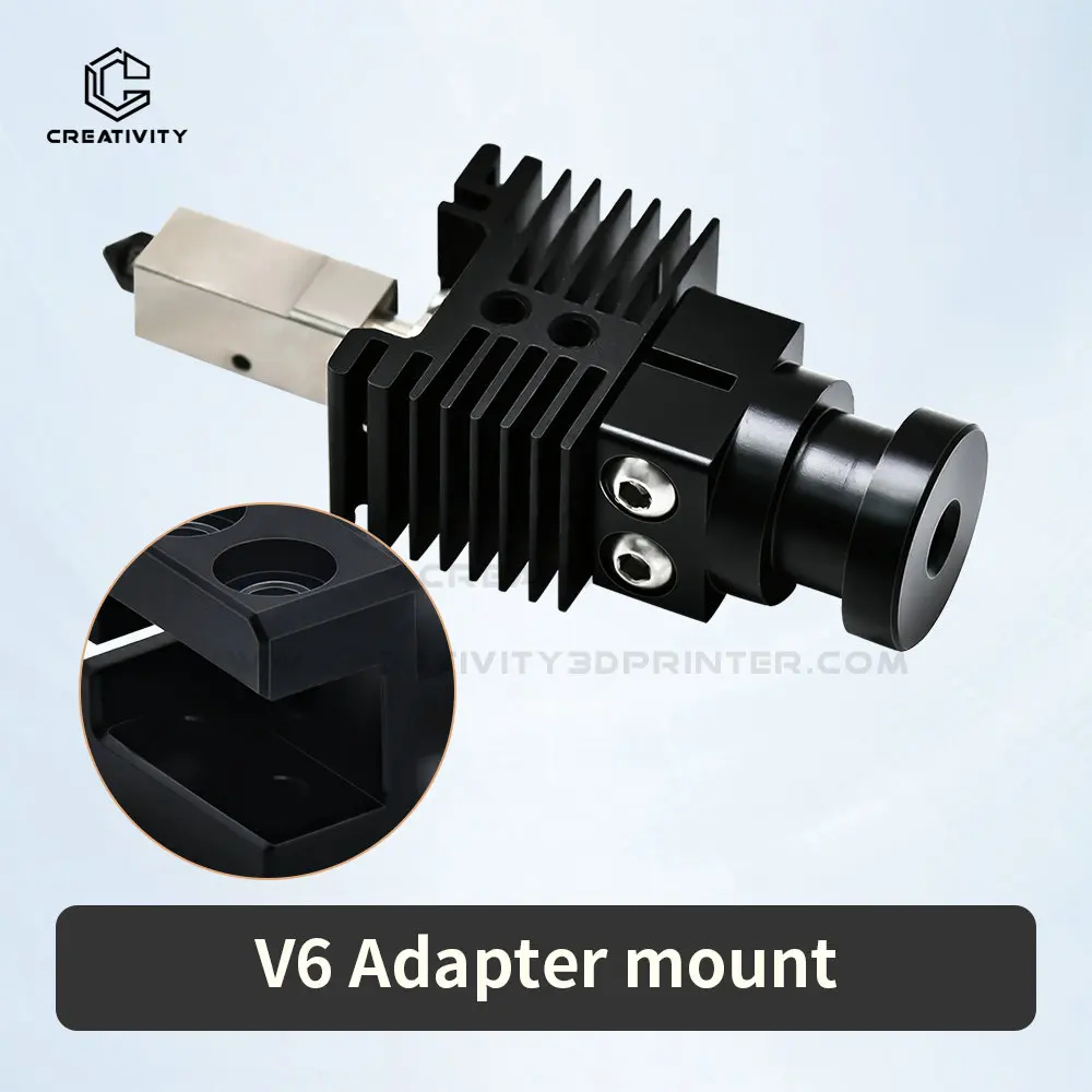 

Voron Bambulab to V6 Hot End Hotend Bambulab Hotend Mount Adapter Converter из алюминиевого сплава с ЧПУ для Voron 2.4 Trident