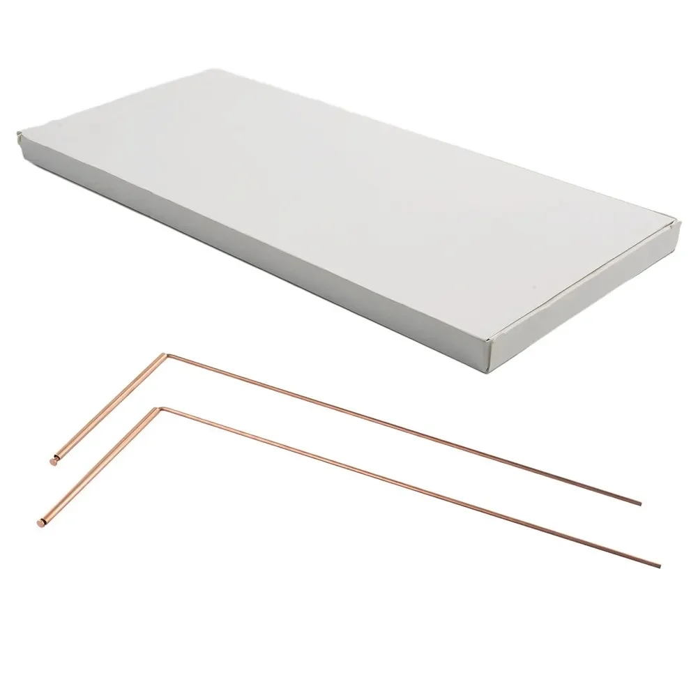 Tige de détecteur de métaux en cuivre pur, 2 pièces, Flexible, sorcière d'eau, Portable, Dragon, outil détachable, tige de radiesthésie, sac non inclus