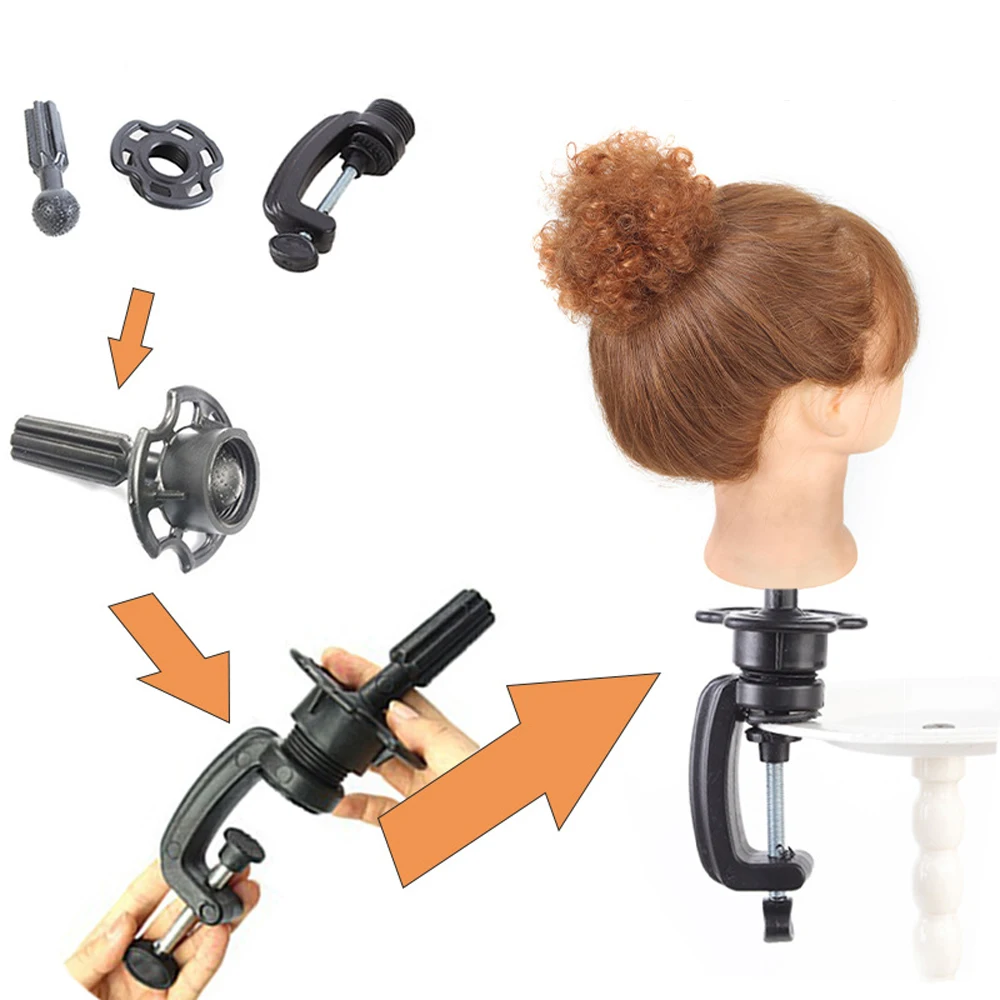 Adjustable Plastic Mini Wig Head Stand for Wig Making