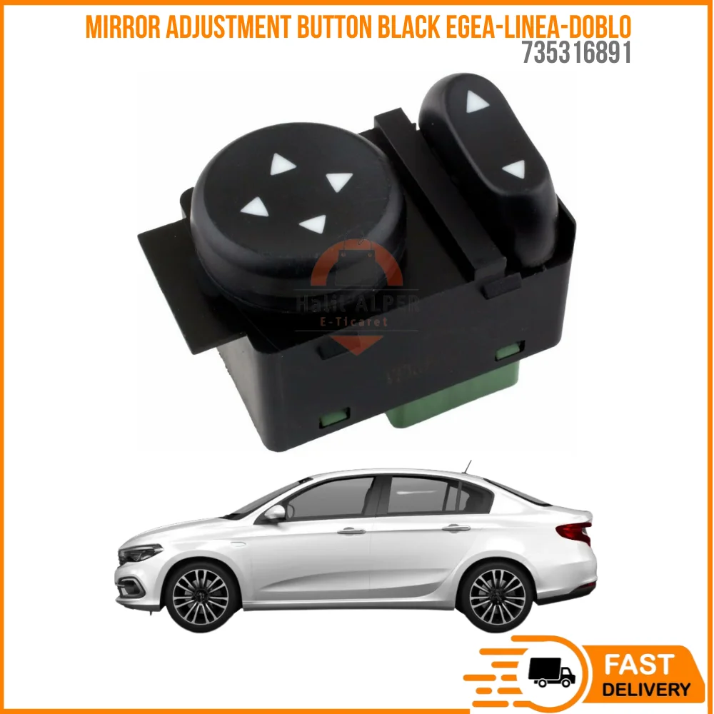 For MIRROR ADJUSTMENT BUTTON BLACK EGEA-LINEA-DOBLO OEM 735316891 SUPER QUALITY HIGH SATISFACTION AFFORDABLE PRICE FAST DELIVERY