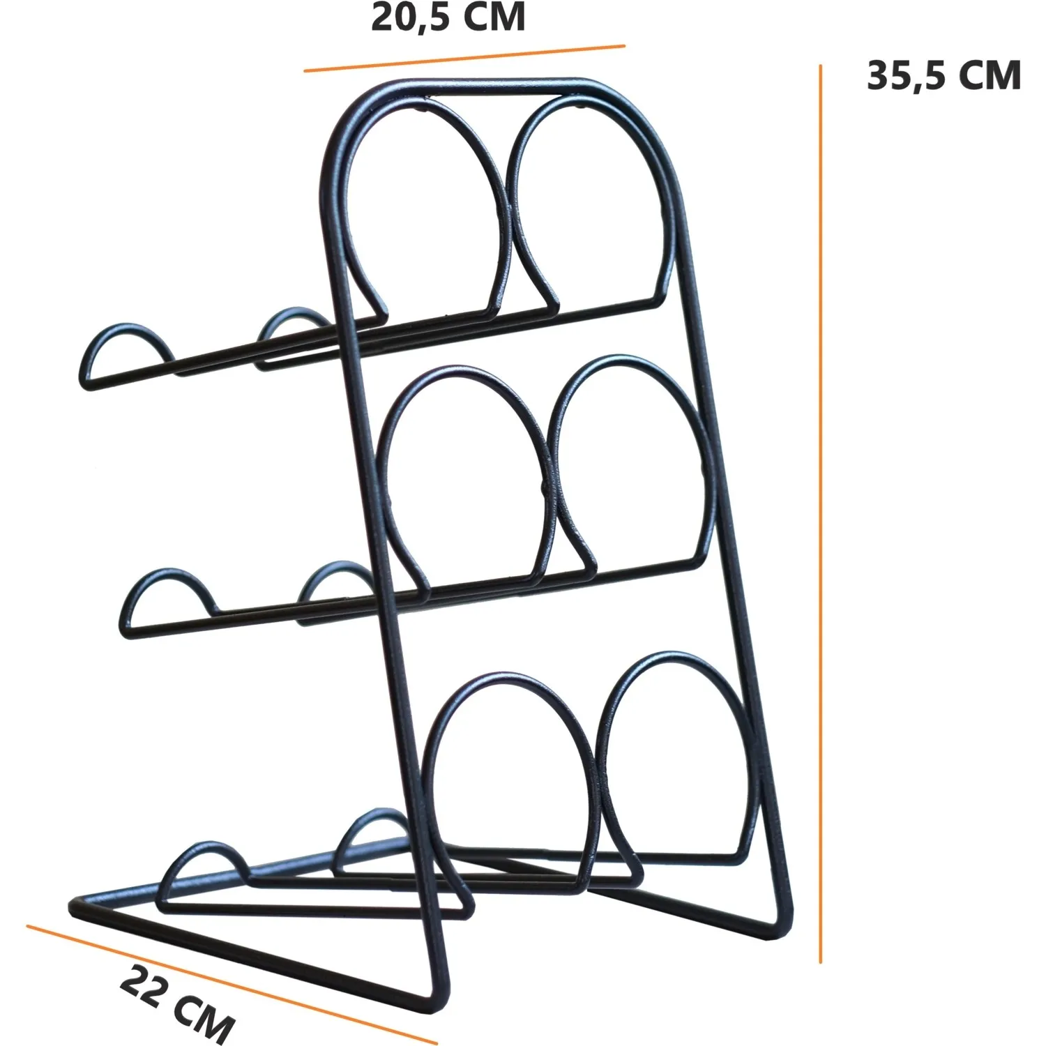 Decorative Metal 6 Section Wire Wine Rack and Multi-Purpose Presentation Rack