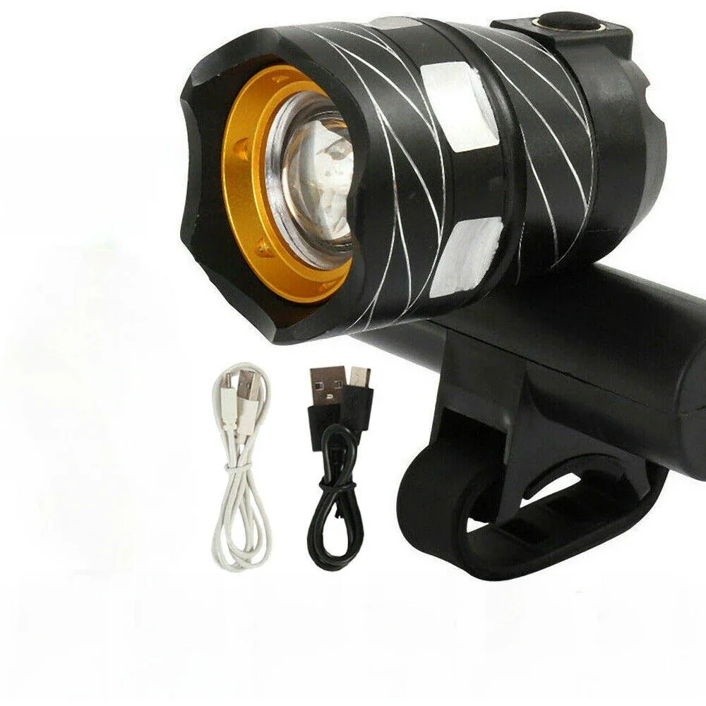 AliExpress NONE Z30 15000LM T6 LED Light Bike/Bicycle/Light Set USB Rechargeable Headlight/Flashlight Waterproof Zoomable Cycling Lamp for Bike