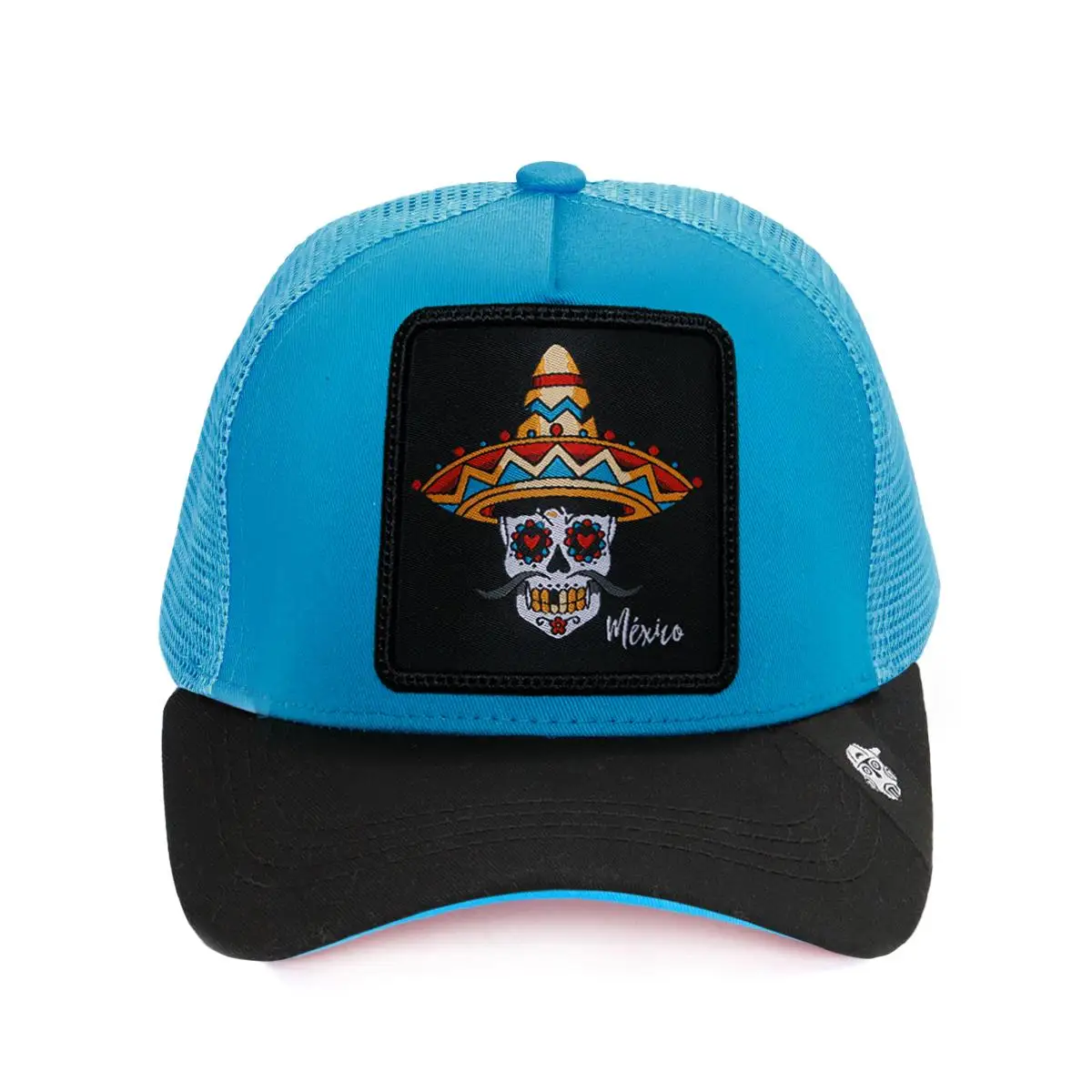 Gorra de béisbol curva con malla original Pook  Calaca Confeti