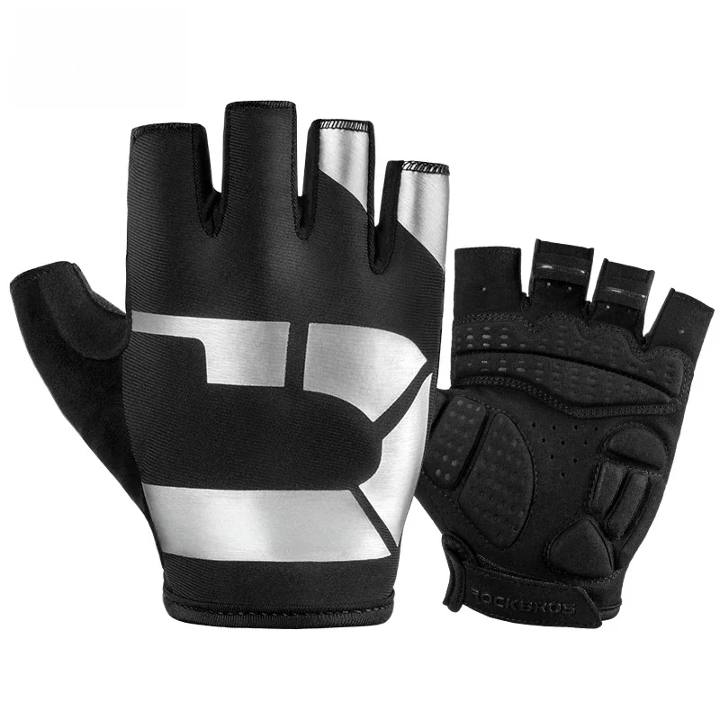 AliExpress ROCKBROS Bike Gloves Men Women Breathable Shockproof SBR Palm Cycling Shorts Gloves MTB Road Sports Half Finger Cycling Gloves