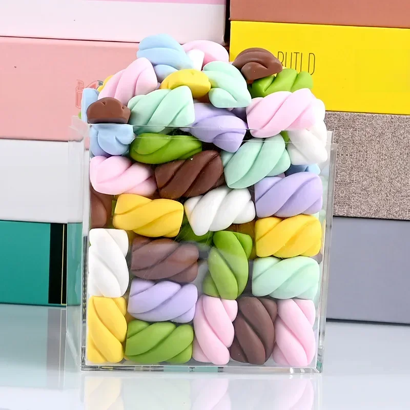 Boîte de papeterie d'accessoires de guimauve crème de Simulation, 10 pièces, épingle à cheveux de boutique faite à la main, matériel de bricolage, décoration de bureau pour la maison