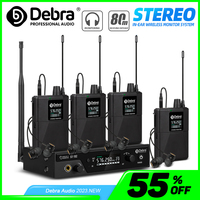 Debra Audio ST-102 Stereo Wireless In-Ear Monitor System for Professional Stage recording studio drummer instrument